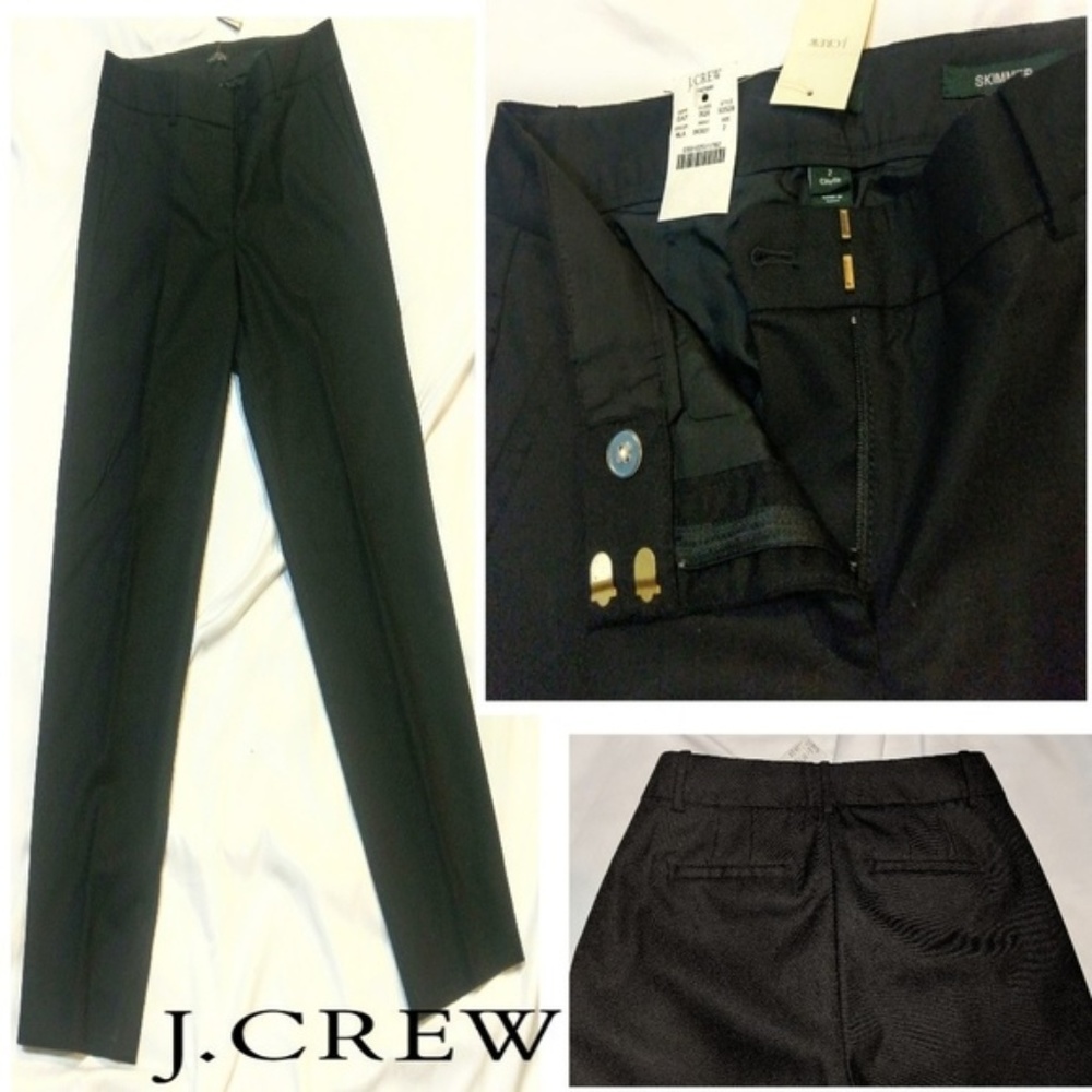 NWT Skimmer City Fit Black J.Crew slacks